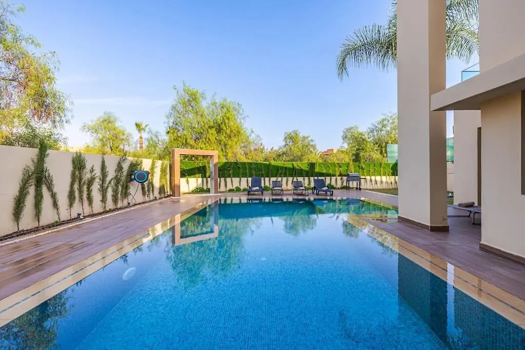 Villa De Luxe Avec Piscine Chauffee Et Vue Sur Le Golf - Marrakech Prestigia 마라케시