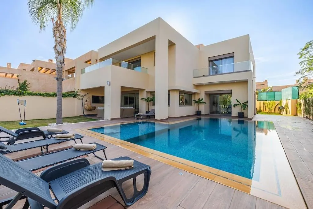 Villa De Luxe Avec Piscine Chauffee Et Vue Sur Le Golf - Marrakech Prestigia Marakeş Fas